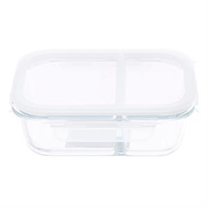 Hộp đựng thực phẩm 2 ngăn thuỷ tinh 640 ml Lock&Lock LLG1201