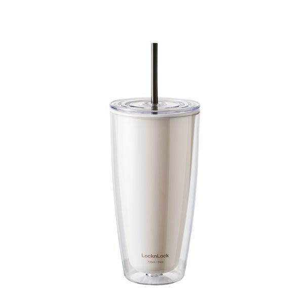 Bình đựng nước nhựa 750 ml Lock&Lock HAP507IVY Màu Kem