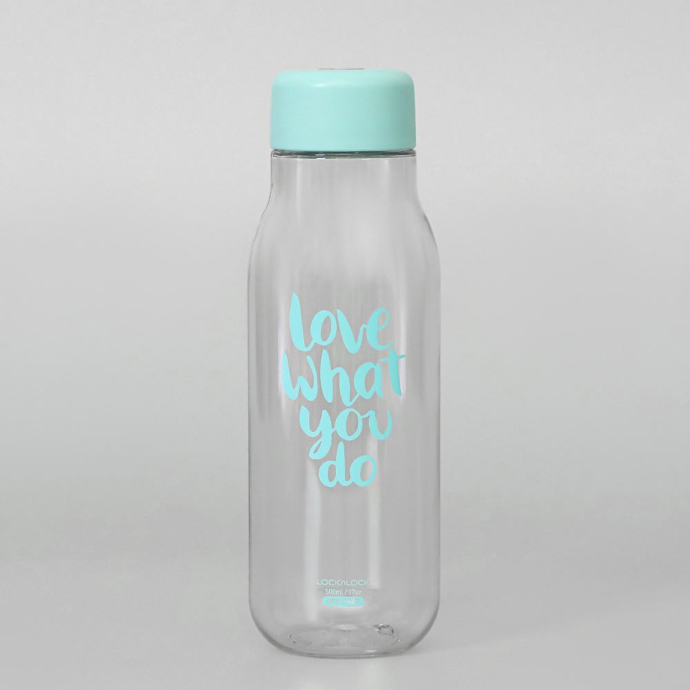 Bình đựng nước nhựa 500 ml Lock&Lock HAP654B Màu Xanh