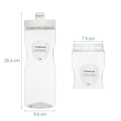 Bình đựng nước nhựa 1500 ml Lock&Lock HAP814WHT Màu Trắng