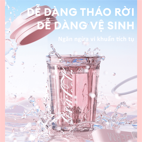 Bình đựng nước nhựa 390 ml GERM GE-CK23SS-S23 Màu Tím nhạt