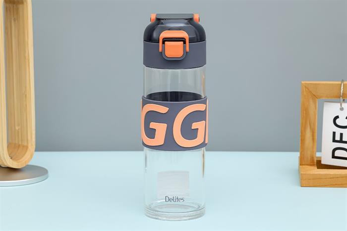 Bình đựng nước thủy tinh 460 ml Delites BL-2381 Màu Xám xanh