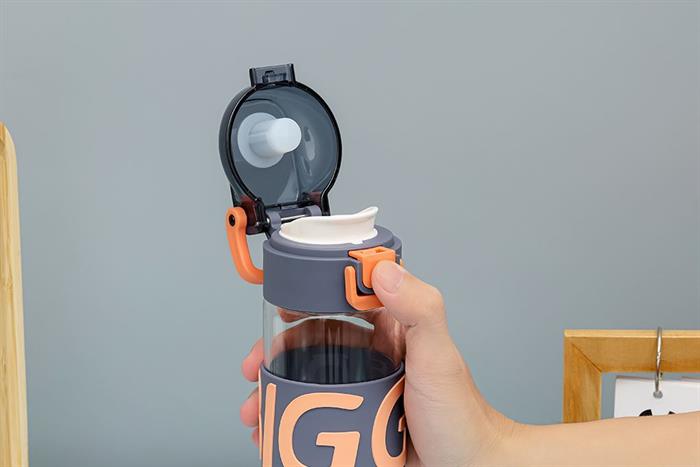 Bình đựng nước thủy tinh 460 ml Delites BL-2381 Màu Xám xanh