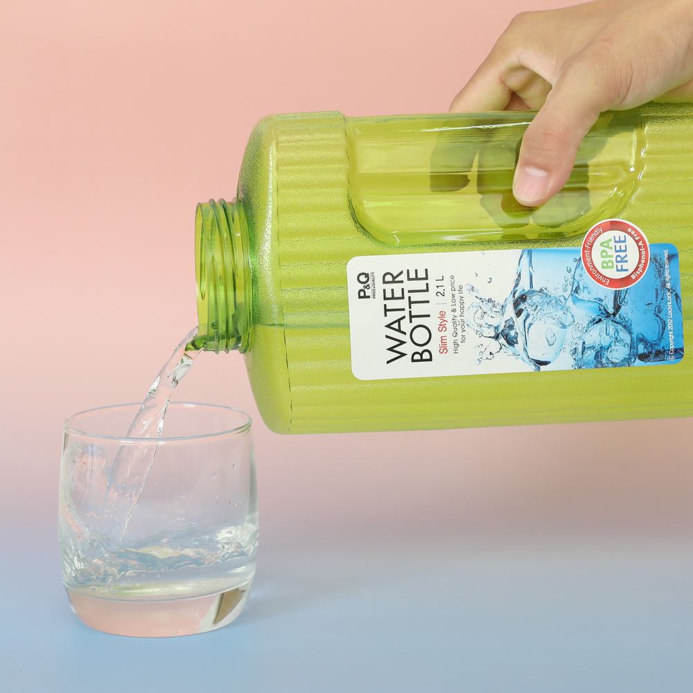 Bình đựng nước nhựa 2100 ml Lock&Lock HAP736 - Xanh Lá Màu Xanh lá