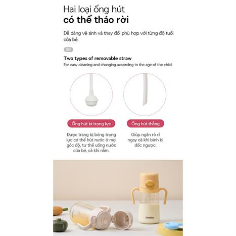 Bình đựng nước nhựa trẻ em 400 ml LocknLock HAP916YEL Màu Trắng