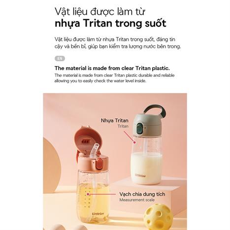 Bình đựng nước nhựa trẻ em 410 ml LocknLock HAP918GRN