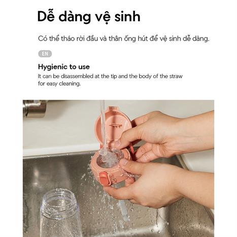 Bình đựng nước nhựa trẻ em 410 ml LocknLock HAP918GRN