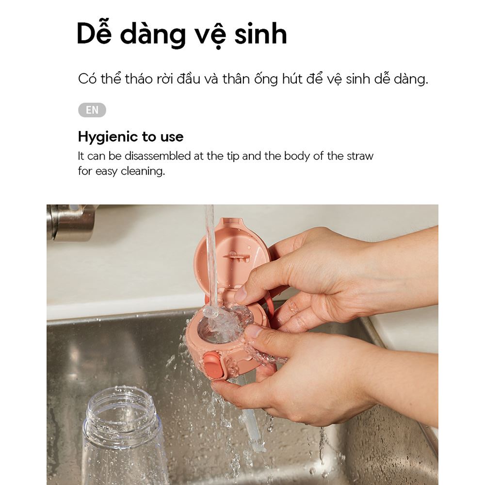 Bình đựng nước nhựa trẻ em 410 ml LocknLock HAP918GRN Màu Xanh lá
