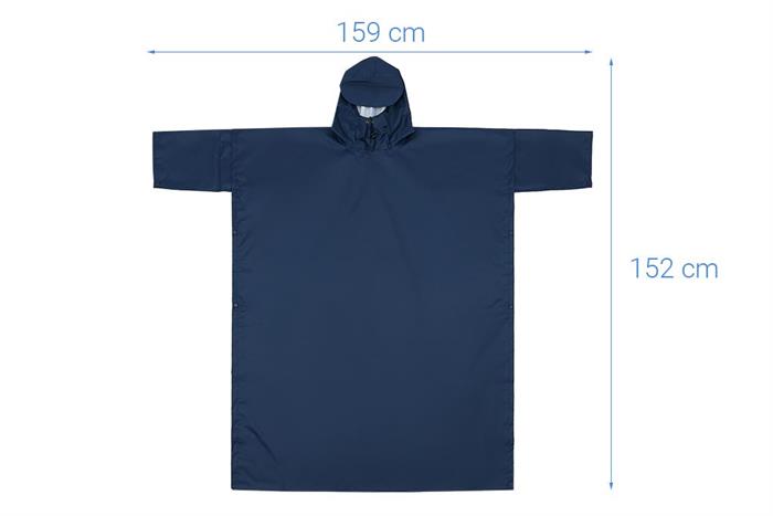 Áo mưa cánh dơi Delites 1m30 xanh đen Màu Xanh Navy