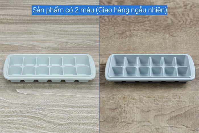 Khay đá nhựa 12 viên Inochi Kari Màu Xanh