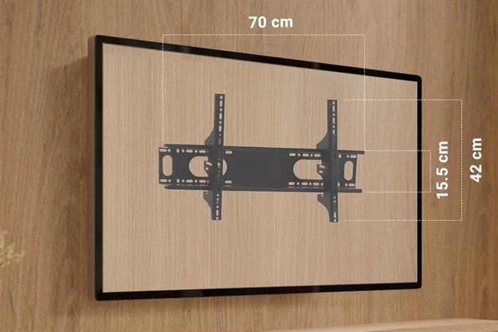 Khung treo Tivi 60-85 inch Cố định Camel CMT80 Màu Đen