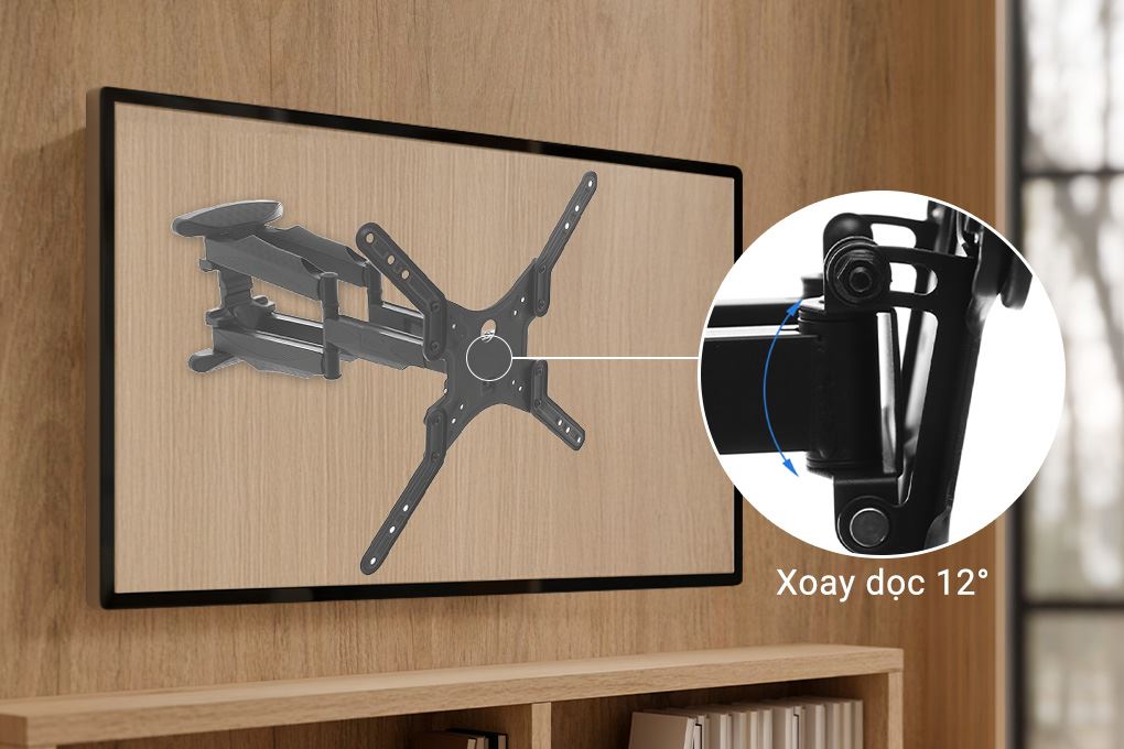 Khung treo Tivi 32-70 inch Đa năng Văn Thành X5 Màu Đen