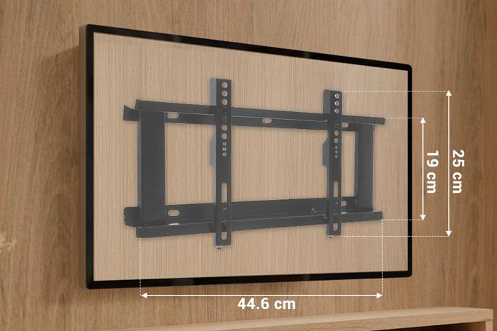Khung treo Tivi 19-40 inch Cố định Văn Thành VT-32 Màu Đen