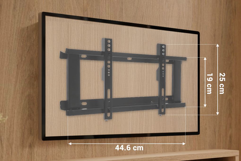 Khung treo Tivi 19-40 inch Cố định Văn Thành VT-32 Màu Đen
