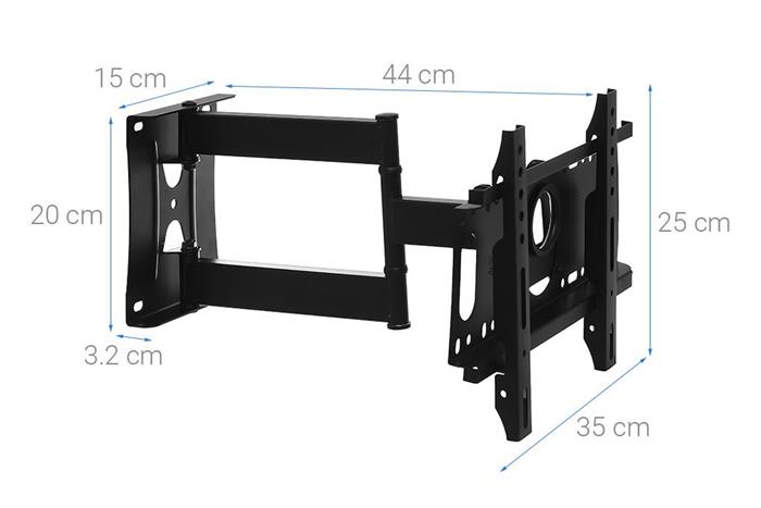 Khung treo Tivi 19-43 inch Xoay Điện máy XANH DMX43X Màu Đen