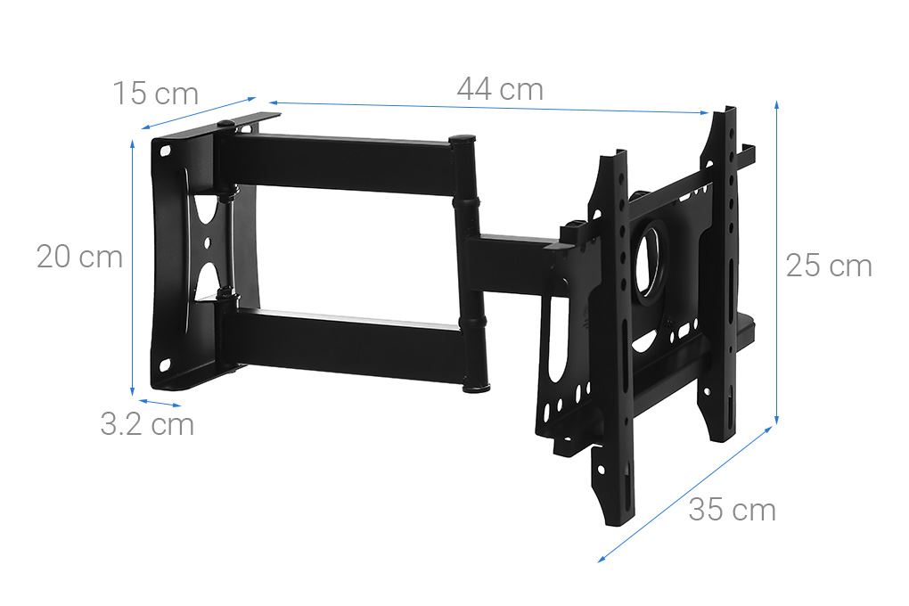 Khung treo Tivi 19-43 inch Xoay Điện máy XANH DMX43X Màu Đen