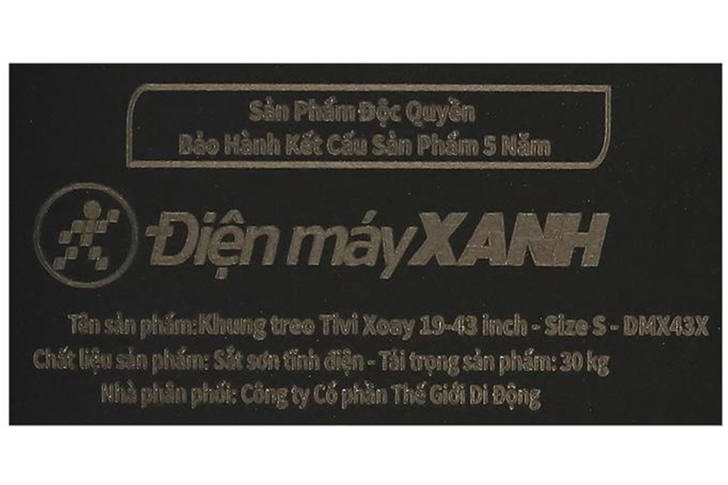 Khung treo Tivi 19-43 inch Xoay Điện máy XANH DMX43X Màu Đen