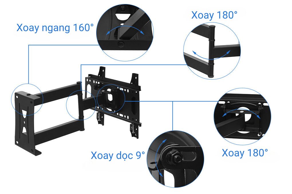 Khung treo Tivi 19-43 inch Xoay Điện máy XANH DMX43X - 6