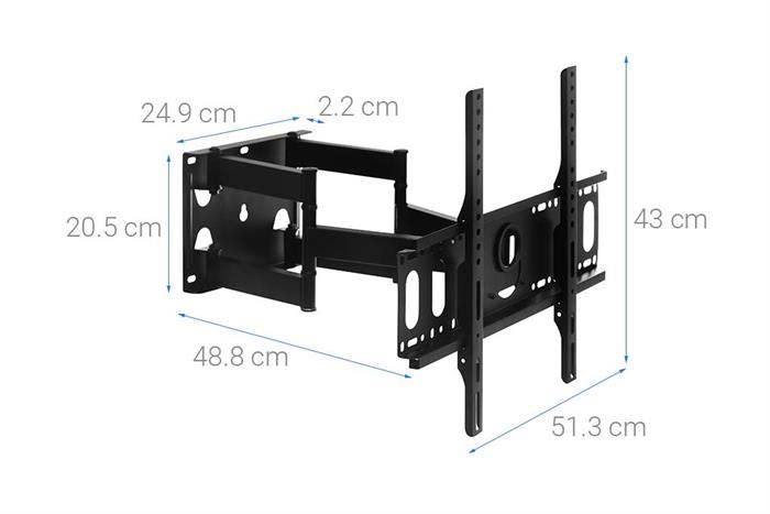 Khung treo Tivi 44-65 inch Xoay Điện máy XANH DMX65X Màu Đen