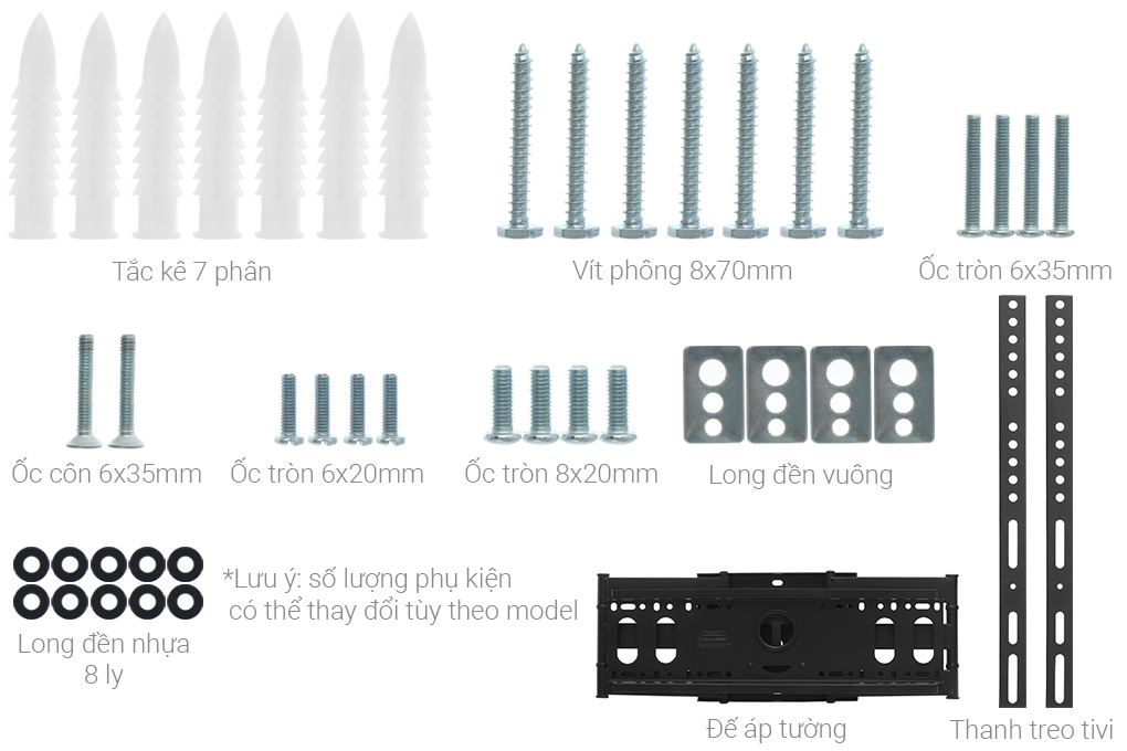Khung treo Tivi 44-65 inch Xoay Điện máy XANH DMX65X Màu Đen