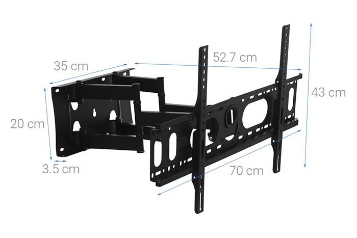 Khung treo Tivi 66-85 inch Xoay Điện máy XANH DMX85X Màu Đen