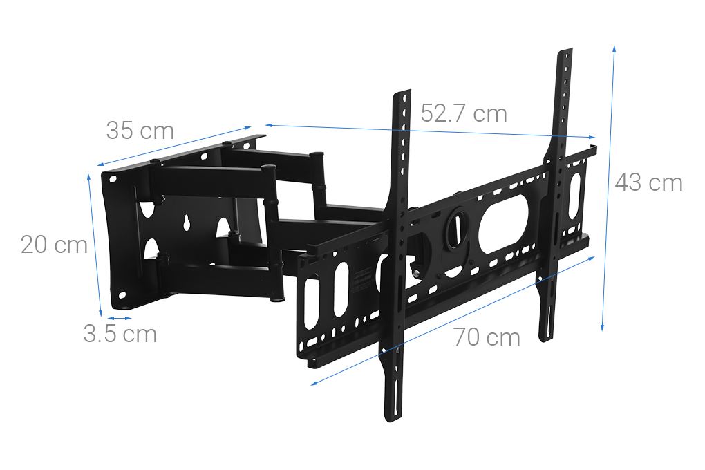Khung treo Tivi 66-85 inch Xoay Điện máy XANH DMX85X Màu Đen