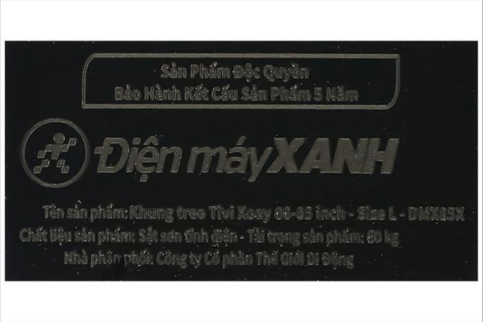 Khung treo Tivi 66-85 inch Xoay Điện máy XANH DMX85X Màu Đen