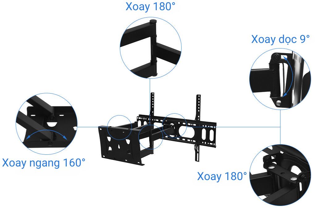 Khung treo Tivi 66-85 inch Xoay Điện máy XANH DMX85X - 6