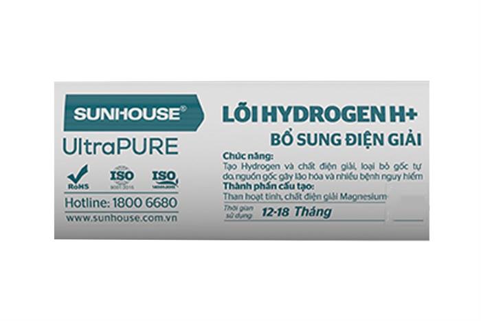 Lõi lọc chức năng Sunhouse số 9 điện giải Hydrogen Màu Xanh lá