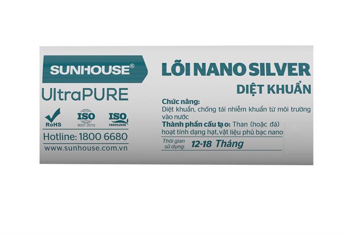 Lõi lọc chức năng Sunhouse số 10 Nano bạc Màu Trắng