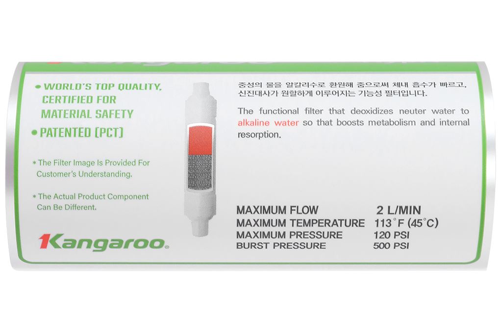 Lõi chức năng Kangaroo HypH+ Màu Trắng