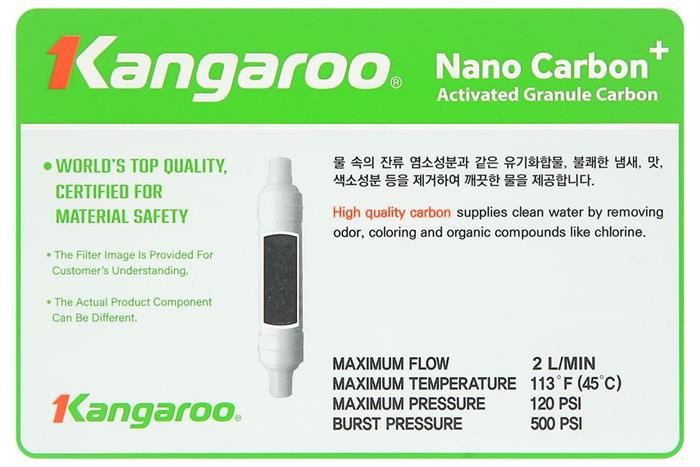 Lõi chức năng Kangaroo Nano Carbon Màu Trắng