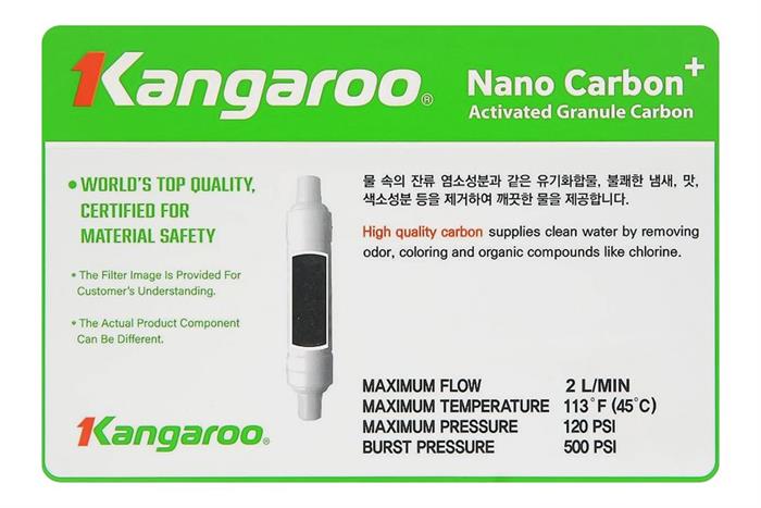 Lõi chức năng Kangaroo Nano Carbon Màu Trắng