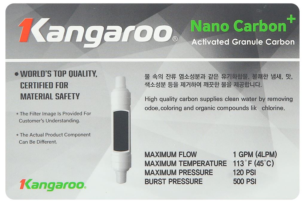 Lõi chức năng Kangaroo Nano Carbon+ Màu Trắng