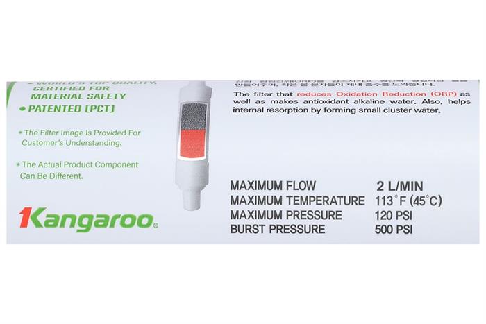 Lõi chức năng Kangaroo ORP Catridge Màu Trắng