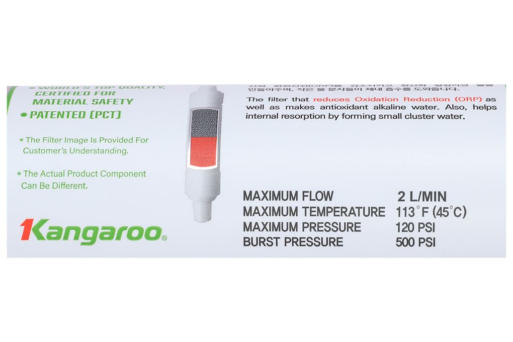 Lõi chức năng Kangaroo ORP Catridge Màu Trắng