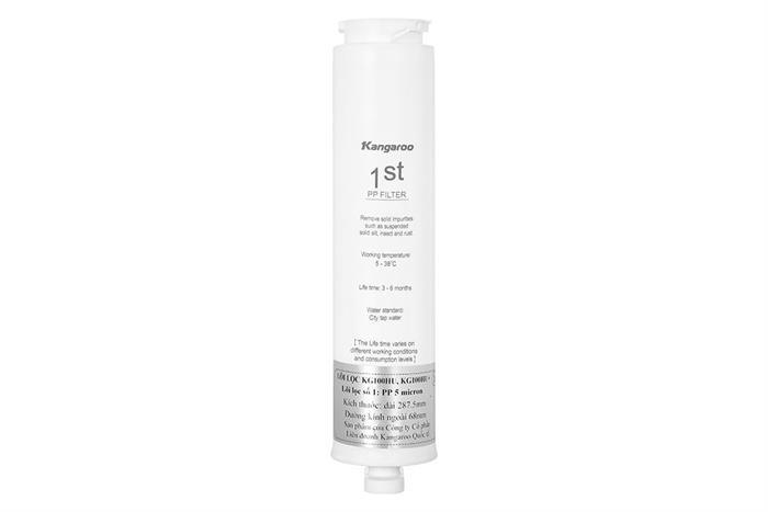 Lõi lọc thô Kangaroo số 1 Undersink KG100HU Màu Trắng