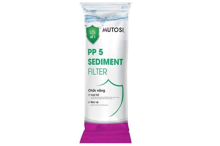 Lõi lọc thô Mutosi số 1 PP 5 micron Màu Trắng - Xanh