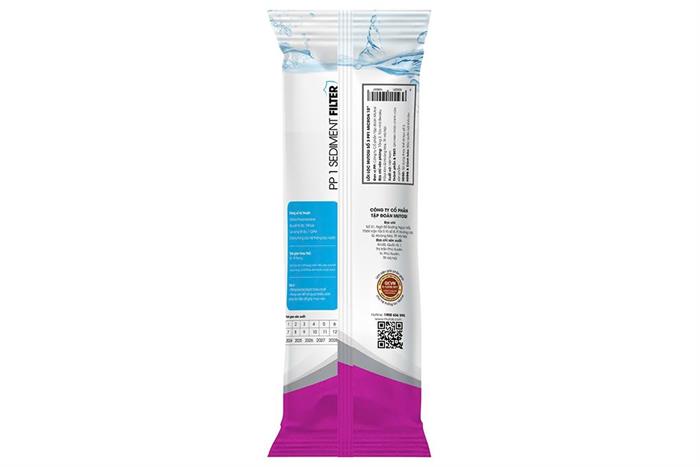 Lõi lọc thô Mutosi số 3 PP 1 micron 10 inch Màu Trắng