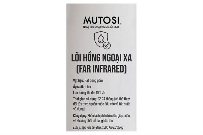 Lõi lọc chức năng Mutosi số 7 hồng ngoại xa Màu Trắng