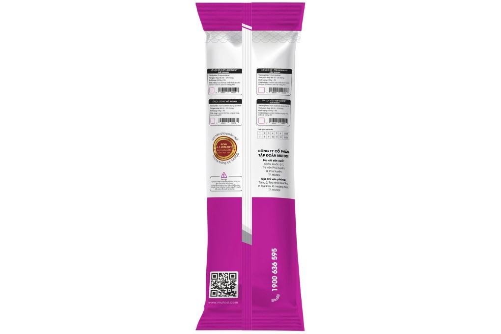 Lõi lọc thô Mutosi số 2 OCB-GAC 10 inch thay nhanh Màu Trắng
