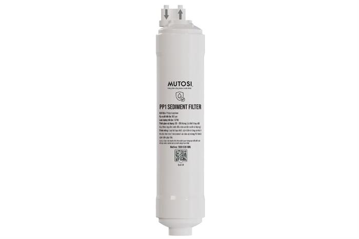 Lõi lọc thô Mutosi số 3 PP 1 micron 10 inch thay nhanh Màu Trắng