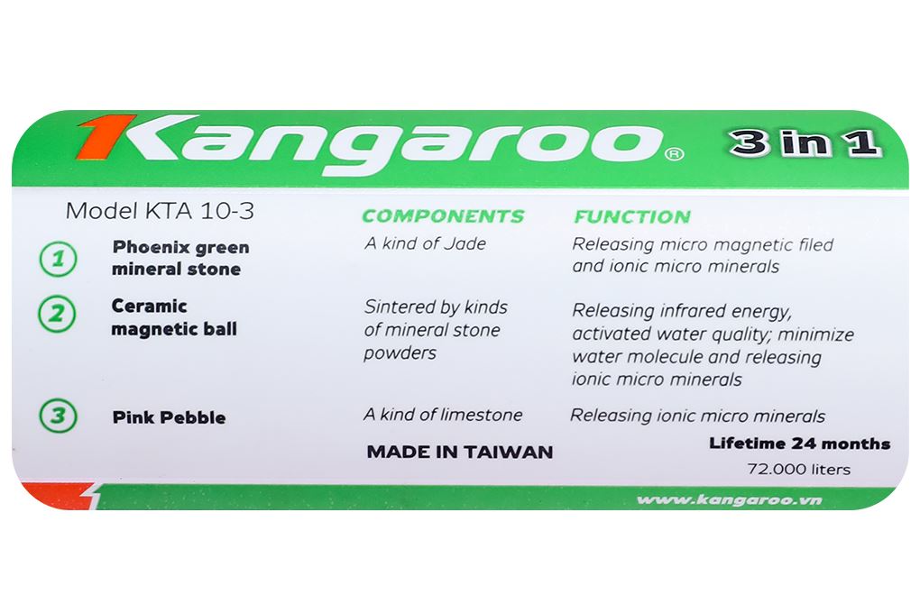 Lõi lọc chức năng Kangaroo số 7 (3 IN 1) Màu Cam