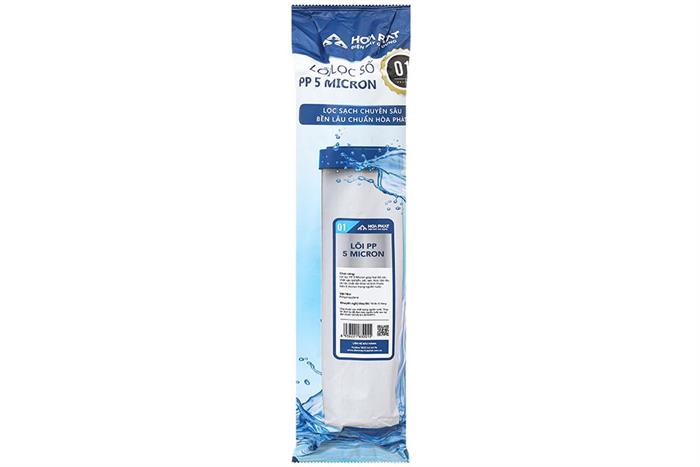 Lõi lọc thô Hòa Phát số 1 PP 5 micron Màu Trắng