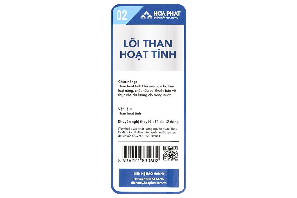 Lõi lọc thô Hòa Phát số 2 than hoạt tính Màu Trắng