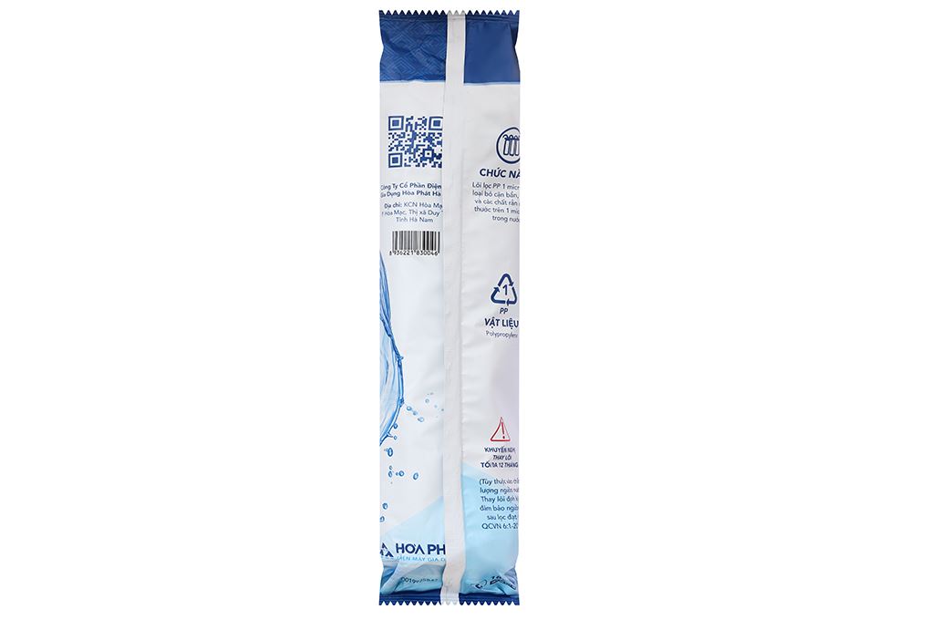 Lõi lọc thô Hòa Phát số 3 PP 1 micron Màu Trắng