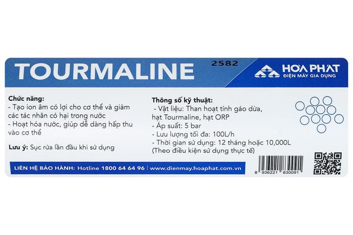 Lõi lọc chức năng Hòa Phát số 7 Tourmaline Màu Trắng