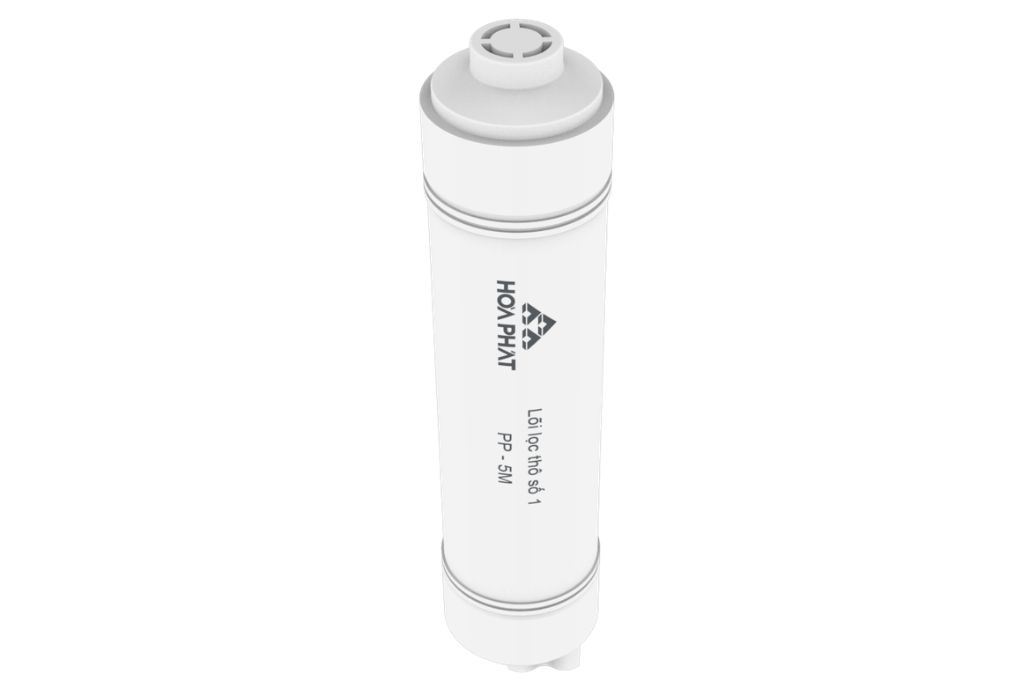 Lõi lọc thô đúc liền Hòa Phát số 1 PP 5 micron Màu Trắng