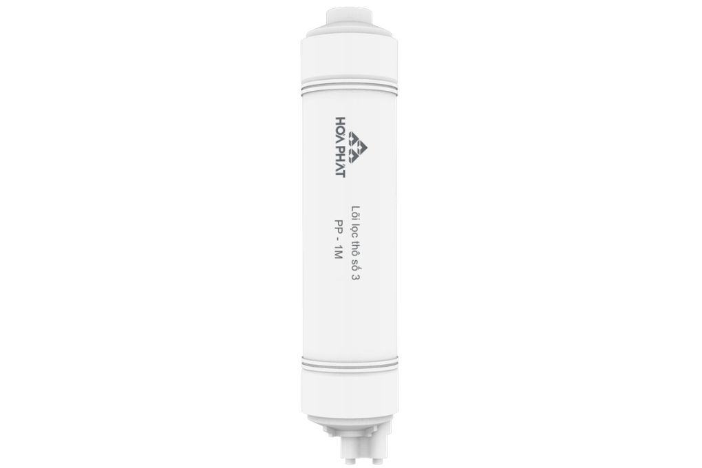 Lõi lọc thô đúc liền Hòa Phát số 3 PP 1 micron Màu Trắng