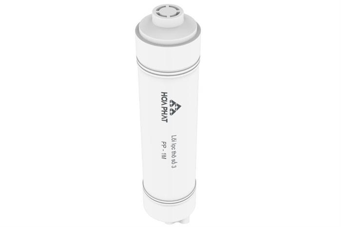 Lõi lọc thô đúc liền Hòa Phát số 3 PP 1 micron Màu Trắng